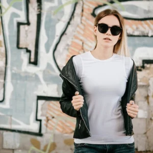 Jaqueta couro retrô